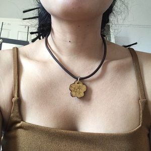 Ecuadorian Healing Root Necklace with Leather Wire